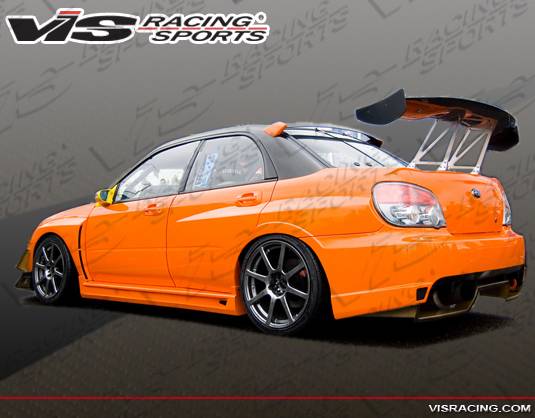 VIS Racing - Subaru WRX VIS Racing Oracle Side Skirts - 04SBWRX4DORA-004