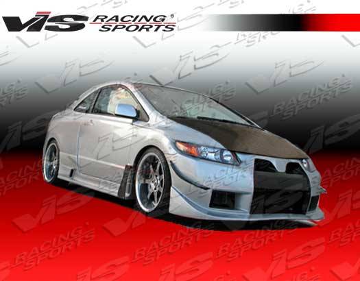 VIS Racing. - Honda Civic 2DR VIS Racing Wide body GT Side Skirts - 06HDCVC2DWBGT-004
