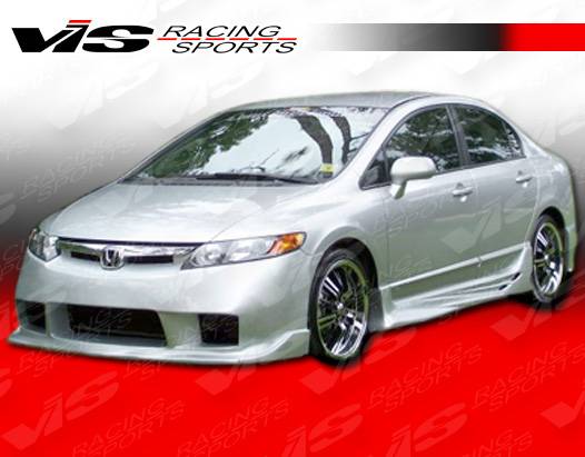 VIS Racing - Honda Civic 4DR VIS Racing Alfa Side Skirts - 06HDCVC4DALF-004