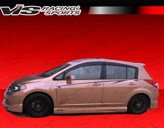 VIS Racing - Nissan Versa VIS Racing VIP Side Skirts - 07NSVER4DVIP-004P