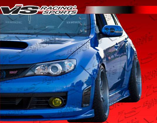 VIS Racing - Subaru WRX VIS Racing Z Speed Side Skirts - 08SBWRX4DZSP-004