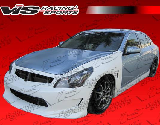 VIS Racing - Infiniti G37 VIS Racing AMS GT Side Skirts - 09ING374DAMSGT-004