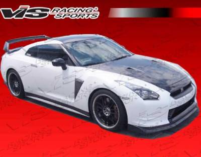 VIS Racing. - Nissan Skyline VIS Racing Godzilla Side Skirt - Dry Carbon Fiber - 09NSR352DGOD-004D
