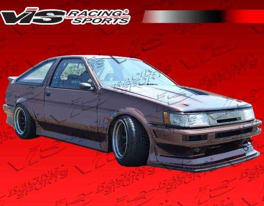 VIS Racing - Toyota Corolla VIS Racing Monster Side Skirts - 84TYCOR2DMON-004