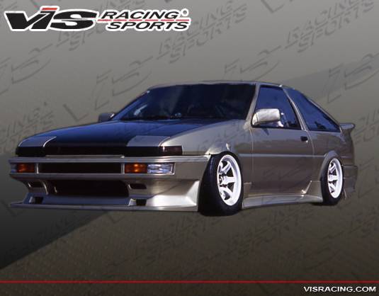 VIS Racing - Toyota Corolla VIS Racing V-Spec Side Skirts - 84TYCOR2DVSC-004