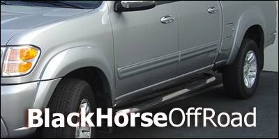 Black Horse - Toyota Tundra Black Horse Side Steps - Cradle Mounting