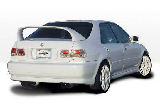 Wings West - Honda Civic 4DR Wings West Racing Series Side Skirts - Left & Right - 890139L&R