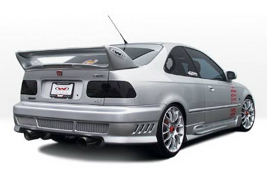 Wings West - Honda Civic 2DR & HB Wings West W-Type Side Skirts - Left & Right - 890374L&R