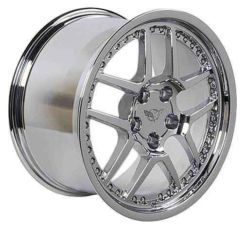 Custom - Z06 Style Wheel Chrome - GM Staggered 4 Wheel Package