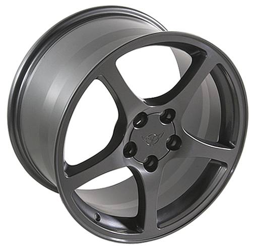 Custom - C5 Style Wheel Gunmetal - GM 17 Inch 4 Wheel Package