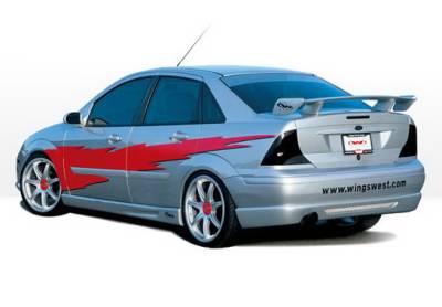 Wings West - Ford Focus 4DR Wings West W-Type Side Skirts - Left & Right - 890483L&R