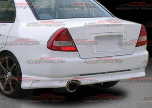 AIT Racing - Mitsubishi Mirage AIT Racing EVO V Style Rear Bumper - MMG97HIEVORB