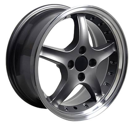 Custom - Cobra Style Wheel Gunmetal - Mustang 17 Inch 4 Wheel Package