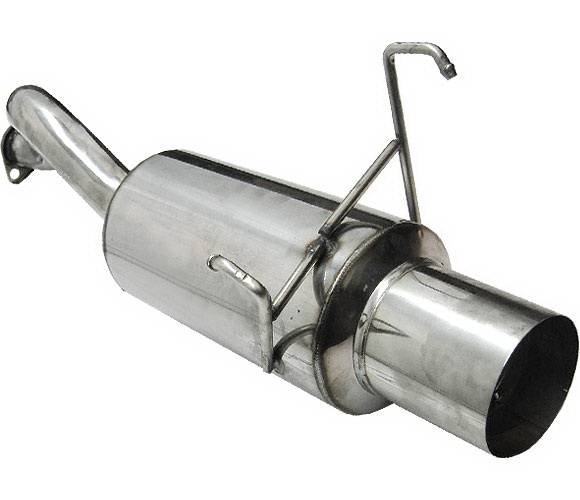 4 Car Option - Honda Del Sol 4 Car Option Bolt-On Muffler with Stainless Steel Tip - MUB-HD93
