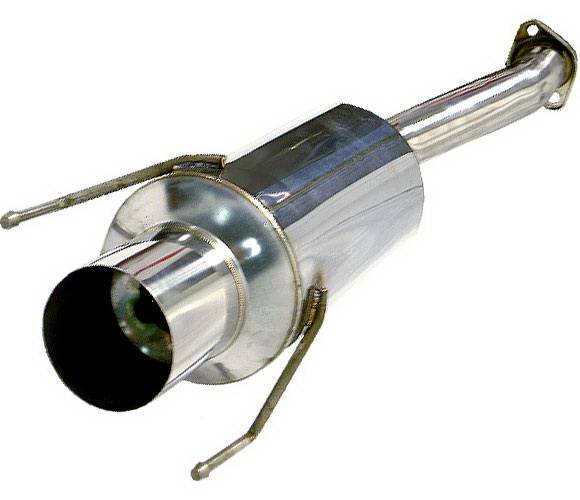 4 Car Option - Honda Fit 4 Car Option Bolt-On Muffler with Stainless Steel Tip - MUB-HFIT07