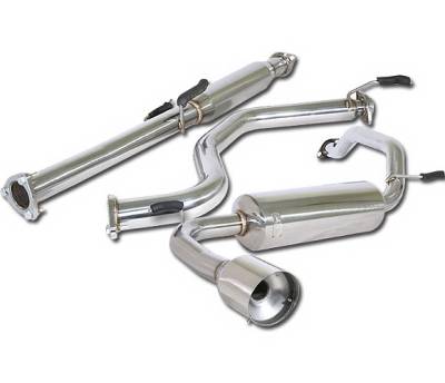 4 Car Option - Acura Integra 4 Car Option Cat-Back Exhaust System with Stainless Steel Tip - MUX-AI90