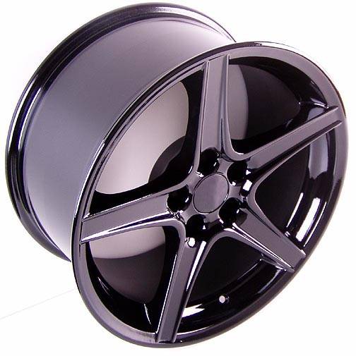 Custom - Saleen Style Wheel Black - Mustang 18 Inch 4 Wheel Package