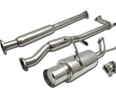 4 Car Option - Honda Accord 4 Car Option Cat-Back Exhaust System with Stainless Steel Tip - MUX-HA98