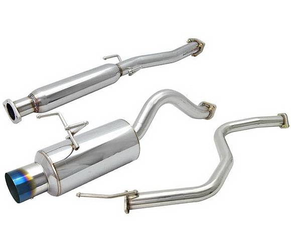 4 Car Option - Honda Civic 2DR & 4DR 4 Car Option Cat-Back Exhaust System with Titanium Tip - MUX-HC964-TT