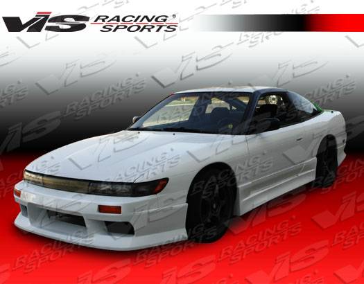 VIS Racing - Nissan 240SX VIS Racing V Speed Side Skirts - 89NS2402DVSP-004