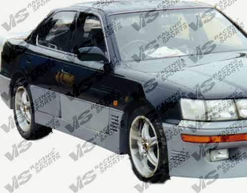 Lexus LS VIS Racing VIP Side Skirts - 90LXLS44DVIP-004