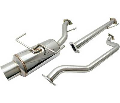 4 Car Option - Nissan Sentra 4 Car Option Cat-Back Exhaust System with Stainless Steel Tip - MUX-NS02
