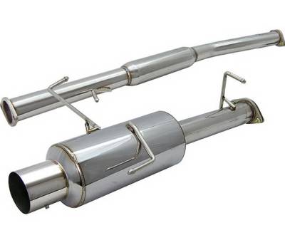 4 Car Option - Nissan 240SX 4 Car Option Cat-Back Exhaust System with Stainless Steel Tip - MUX-NS14