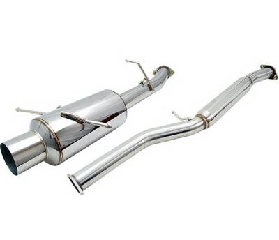 4 Car Option - Subaru WRX 4 Car Option Cat-Back Exhaust System with Stainless Steel Tip - MUX-SI02