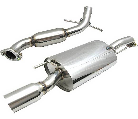4 Car Option - Volkswagen Golf 4 Car Option Cat-Back Exhaust System with Stainless Steel Tip - MUX-VG92