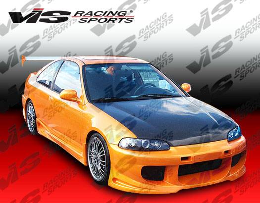 VIS Racing - Honda Civic 2DR VIS Racing Ballistix Side Skirts - 92HDCVC2DBX-004