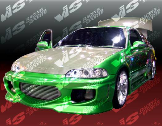 VIS Racing - Honda Civic 2DR VIS Racing GT Bomber Side Skirts - 92HDCVC2DGB-004
