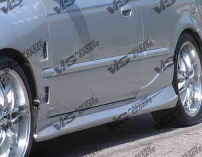VIS Racing - Honda Civic 2DR VIS Racing Invader-6 Side Skirts - 92HDCVC2DINV6-004