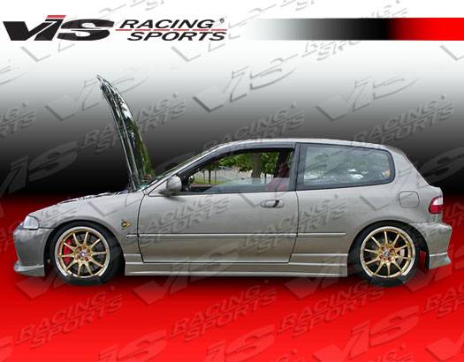 VIS Racing - Honda Civic HB VIS Racing Tracer Side Skirts - 92HDCVC2DTRA-004