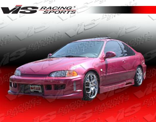VIS Racing - Honda Civic 4DR VIS Racing Z1 boxer Side Skirts - 92HDCVC4DZ1-004