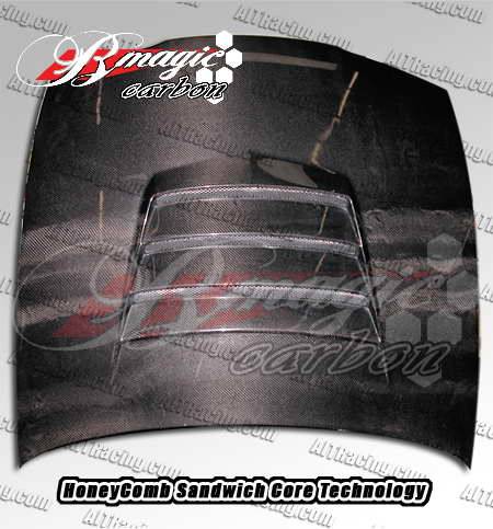 AIT Racing - Nissan 240SX AIT Racing Battle Style Carbon Fiber Hood - N24095BMBTLCFH