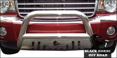 Black Horse - Chrysler Aspen Black Horse Bull Bar Guard with Skid Plate