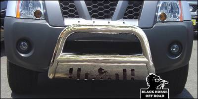 Black Horse - Nissan Pathfinder Black Horse Bull Bar Guard with Skid Plate