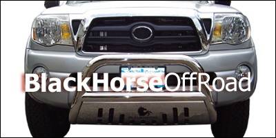 Black Horse - Toyota Tacoma Black Horse Bull Bar Guard with Skid Plate