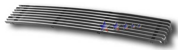 APS Chrome Billet Grille Insert For Nissan Pickup 1986-1997 - Aluminum, Horizontal Channel Design - View #13