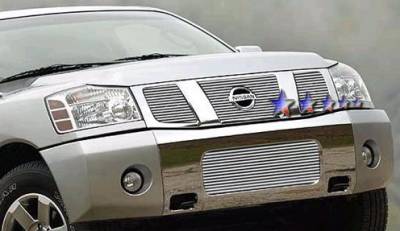 APS - Nissan Armada APS Billet Grille - with Logo Opening - Upper - Aluminum - N65412A