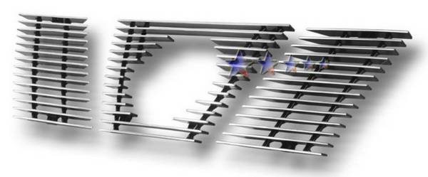 APS - Nissan Xterra APS Billet Grille - with Logo Opening - Upper - Aluminum - N66430A