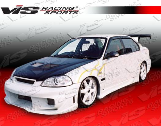VIS Racing. - Honda Civic 2DR VIS Racing Wave Side Skirts - 96HDCVC2DWAV-004