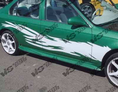 VIS Racing - Honda Civic 4DR VIS Racing Invader-6 Side Skirts - 96HDCVC4DINV6-004
