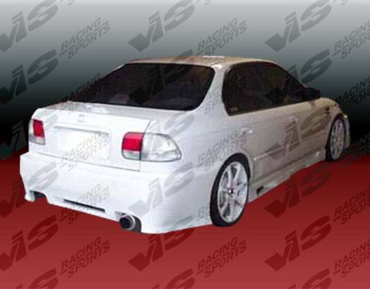 VIS Racing - Honda Civic 4DR VIS Racing Z1 boxer Side Skirts - 96HDCVC4DZ1-004