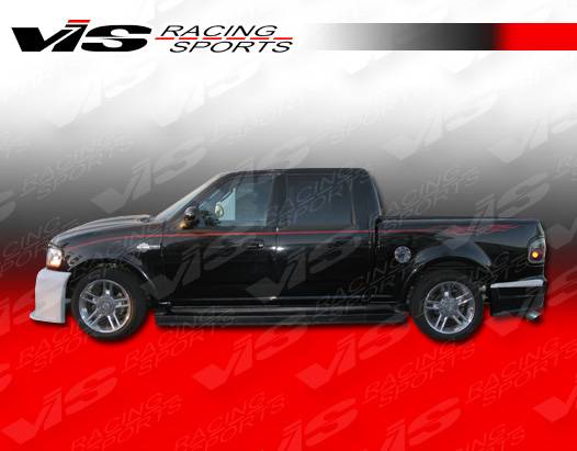 VIS Racing - Ford F150 VIS Racing Outlaw Side Skirts - 97FDF154DSCOL-004