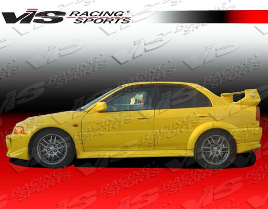 VIS Racing - Mitsubishi Mirage 2DR VIS Racing Evolution-5 Side Skirts - 97MTMIR2DEVO5-004