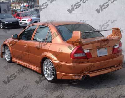 VIS Racing - Mitsubishi Mirage 4DR VIS Racing EVO-5 Widebody Side Skirts - 97MTMIR4DJE5WB-004