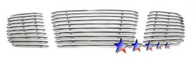 APS - Nissan Armada APS Tubular Grille - with Logo Opening - Upper - Stainless Steel - N68412S