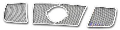APS - Nissan Titan APS Wire Mesh Grille - with Logo Opening - Upper - Stainless Steel - N75412T
