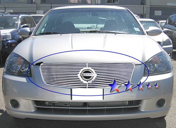 APS - Nissan Altima APS CNC Grille - with Logo Opening - Upper - Aluminum - N96592A